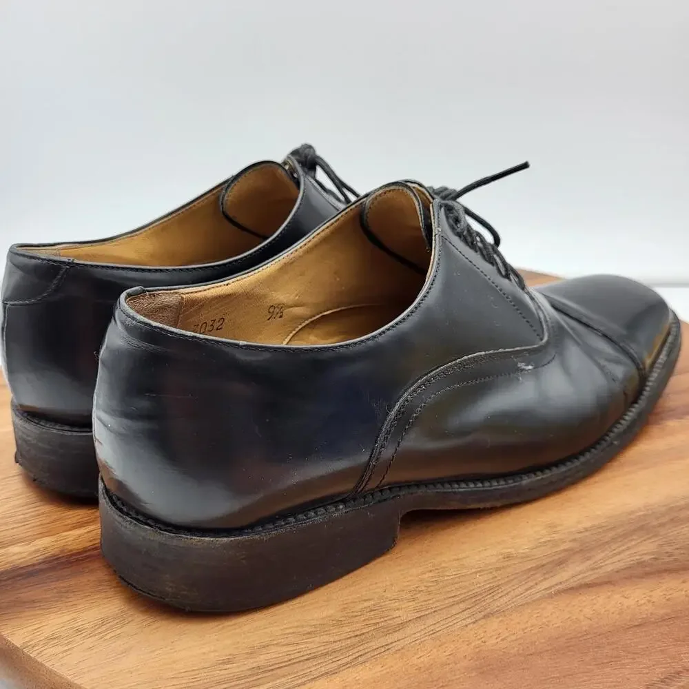 To Boot New York Adam Derrick Oxford Dress Shoes Mens Sz 9.5 Black Leather Italy